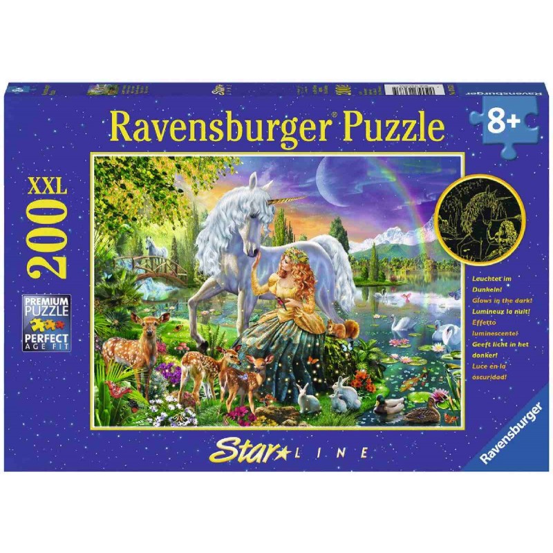 Ravensburger Puzzle - Leuchtpuzzle - Magische Feennacht, 200 Teile