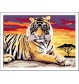 Ravensburger Spiel - Malen nach Zahlen mit farbigen Motivlinien - Majestätischer Tiger
