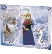 Ravensburger Puzzle - Rahmenpuzzle - Anna und Elsa, 40 Teile