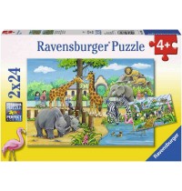 Ravensburger Puzzle - Willkommen im Zoo, 2x24 Teile