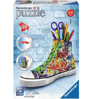 Ravensburger Puzzle - 3D Puzzles - Sneaker Graffiti Style, 108 Teile