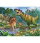 Ravensburger Puzzle - Welt der Dinosaurier XXL plus Coloring Booklet, 100 Teile