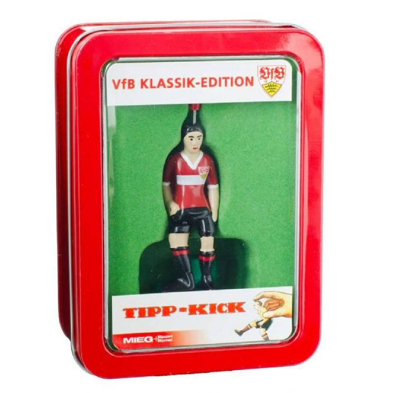 Tipp-Kick VfB Stuttgart Star-Kicker, rot in Metallbox - Lizenz Edition