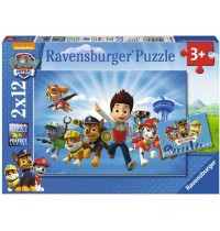 Ravensburger Puzzle - Paw Patrol - Ryder und die Paw Patrol, 2x12 Teile
