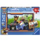 Ravensburger Puzzle - Paw Patrol - Paw Patrol im Einsatz, 2x12 Teile