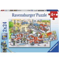 Ravensburger Puzzle - Helden im Einsatz, 2x24 Teile