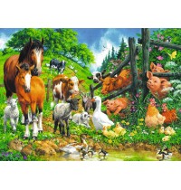 Ravensburger Puzzle - Versammlung der Tiere, 100 XXL-Teile