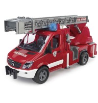 BRUDER - MB Sprinter Feuerwehr mit Drehleiter, Pumpe und L & S Module