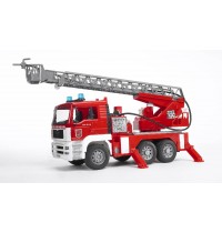 BRUDER - MAN TGA Feuerwehr mit Drehleiter, Wasserpumpe und L & S Module