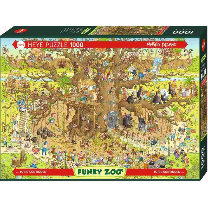 Heye - Standardpuzzles - Monkey Habitat Standard, 1000 Teile