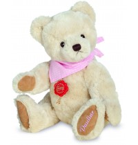 Teddy-Hermann - Kuschelbaer Pauline 28 cm rosa Tuch - inkl. indiv. Stickung