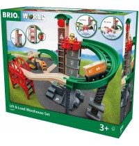 BRIO Bahn - Großes Lagerhaus-Set mit Aufzug