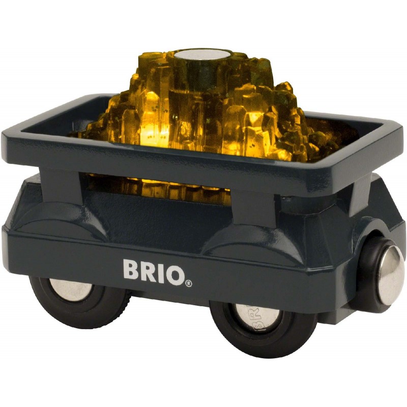 BRIO Bahn - Goldwaggon mit Licht