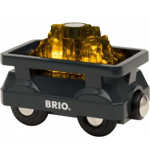 BRIO Bahn - Goldwaggon mit Licht