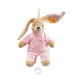 Steiff - Babywelt - Spielzeug - Spieluhren - Hoppel Hase Spieluhr, rosa, 20cm