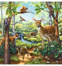 Ravensburger Puzzle - Wald-/Zoo-/Haustiere, 3x49 Teile