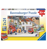 Ravensburger Puzzle - Bei der Feuerwehr, 2x24 Teile