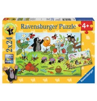 Ravensburger Puzzle - Der Maulwurf im Garten, 2x24 Teile