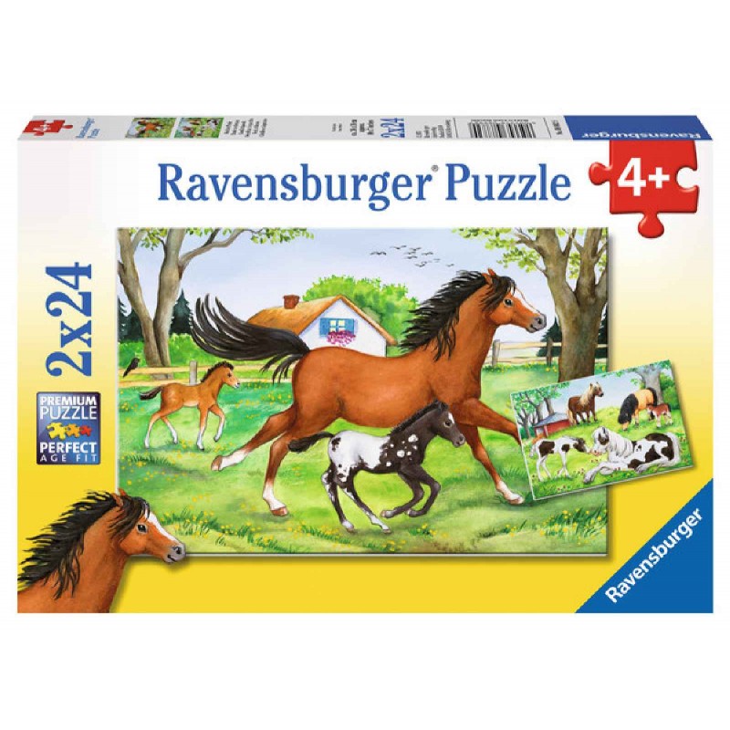 Ravensburger Puzzle - Welt der Pferde, 2x24 Teile