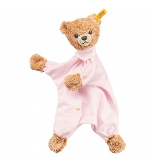 Steiff - Babywelt - Spielzeug - Schmusetücher - Schlaf-gut-Bär Schmusetuch, rosa, 30cm