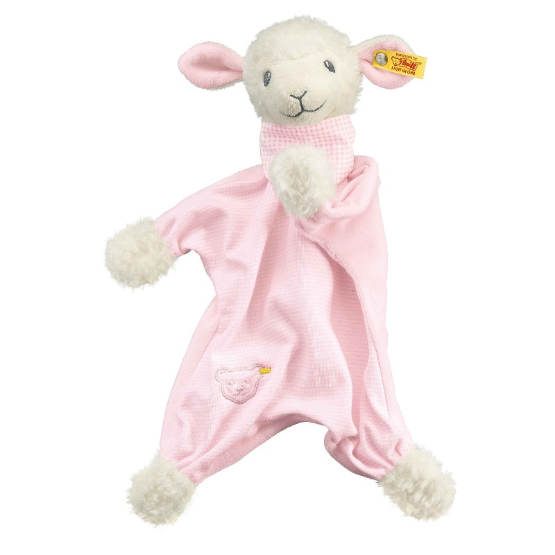 Steiff - Babywelt - Spielzeug - Schmusetücher - Träum-süß-Lamm Schmusetuch, rosa, 30cm