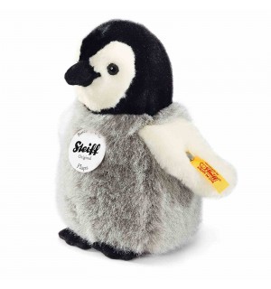 Steiff - Steiffs Minis - Steiffs kleine Freunde - Flaps Pinguin, schwarz/weiß/grau, 16cm