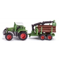 SIKU Super - Traktor mit Forstanhänger