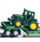 SIKU Farmer - Tieflader mit John Deere Traktoren