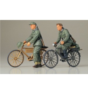 1/35 Dt. Soldaten m.Fahrräder 2 Figuren