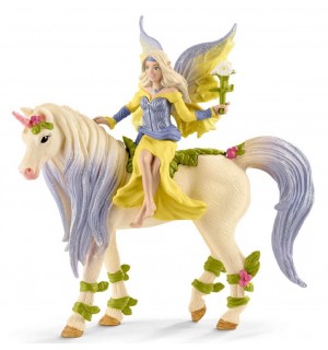 Schleich - World of Fantasy - Bayala - Sera mit Blüten-Einhorn