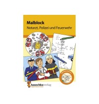 Malblock - Notarzt, Polizei und Feuerwehr