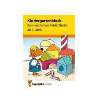 Kindergartenblock - Formen, Farben, Fehler finden ab 4 Jahren