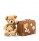 Steiff - Teddybären - Teddybären für Kinder - Fynn Teddybär im Koffer, beige, 28cm