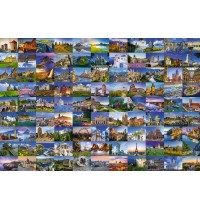 Ravensburger Spiel - 99 Beautiful Places in Europe, 3000 Teile