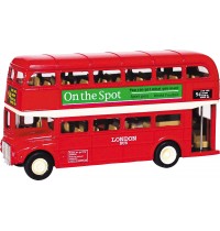 London-Bus mit Rückzugmotor Spritzguß, 12cm