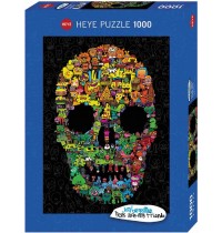 Heye - Standardpuzzle - Doodle Skull 1000 Teile