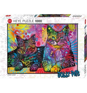 Heye - Standardpuzzle - Devoted 2 Cats 1000 Teile