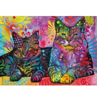 Heye - Standardpuzzle - Devoted 2 Cats 1000 Teile