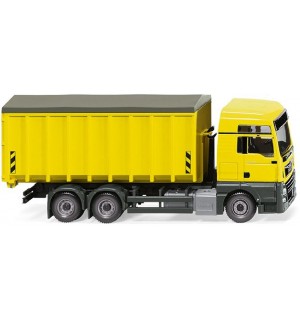 Wiking - Abrollcontainer MAN TGX Euro 6c/Meiller - zinkgelb