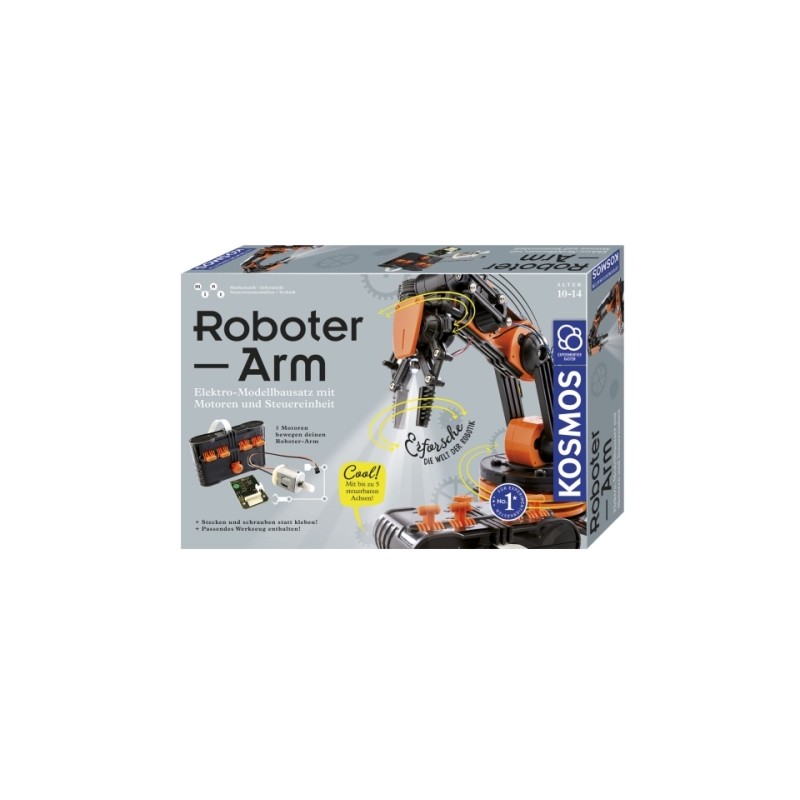 KOSMOS Roboter-Arm Experimentierkasten Modellbausatz Roboter mit 5 Motoren 