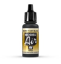 Schwarz, 17 ml Vallejo Model Air - Farbe