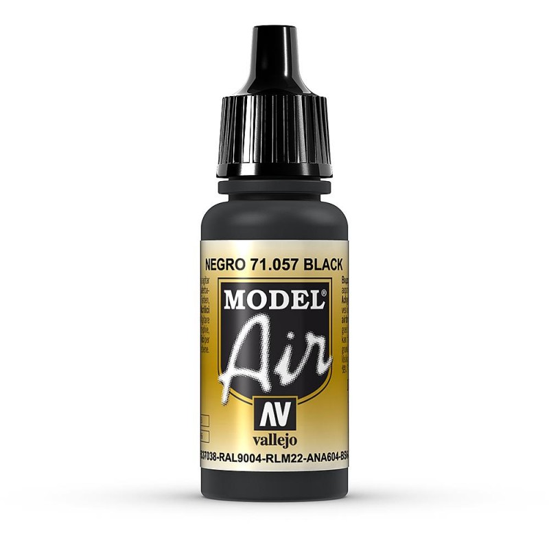 Schwarz, 17 ml Vallejo Model Air - Farbe