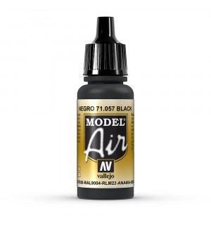 Schwarz, 17 ml Vallejo Model Air - Farbe