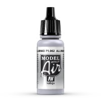 Aluminium, Metallic, 17 ml Vallejo Model Air - Farbe