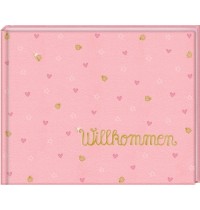 Babyalbum Willkommen, rosa BabyGlück