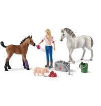 Schleich - Horse Club - Arztbesuch bei Stute und Fohlen