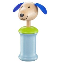 Schmidt Spiele - Selecta - Ringo Hund, Greifling mit Quietsche, 12 cm