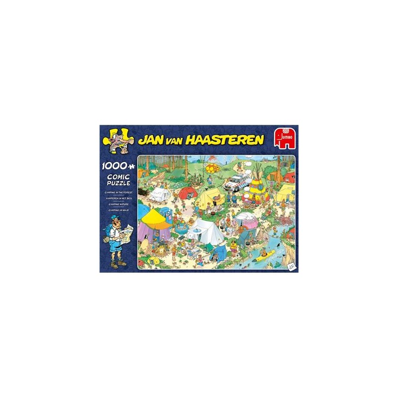 Jumbo Spiele - Jan van Haasteren - Camping im Wald - 1000 Teile