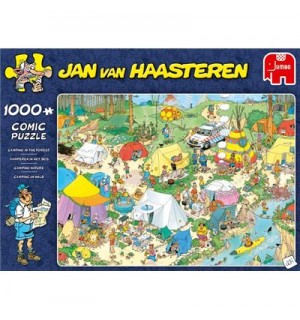 Jumbo Spiele - Jan van Haasteren - Camping im Wald - 1000 Teile