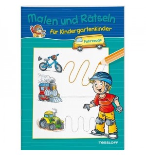 Tessloff - Malen und Rätseln für Kindergartenkinder - Fahrzeuge